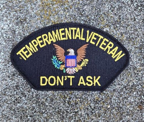 Patch- Black Temperamental Veteran